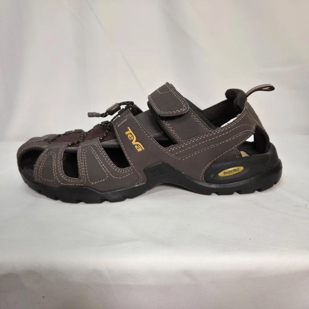 Teva Men's Forebay Water Sandal. Fisherman Shoe Turkish Coffee (Brown) | Size 9